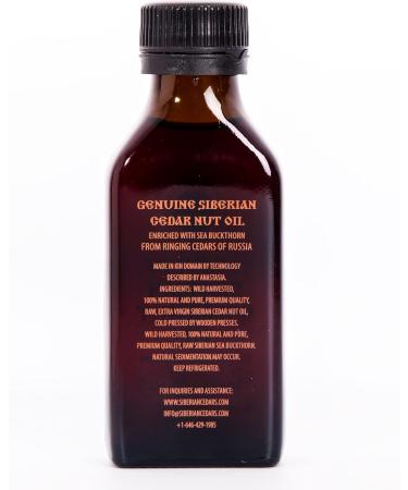 PREMIUM Siberian Cedar Nut Oil Enriched with Sea Buckthorn-3 5oz/100ml. Organic Extra Virgin Cold Press by Wooden Press. Ringing Cedars of Russia. Produced in Kin s Eco Settlement. - Buy Online on GoSupps.com