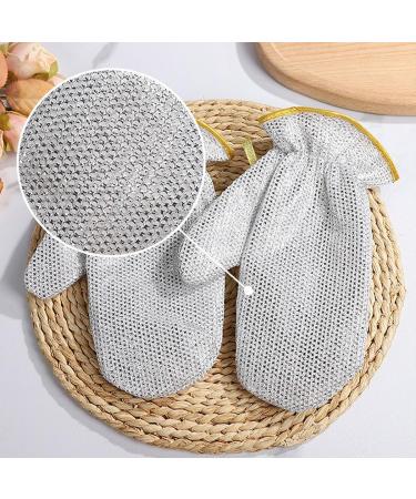 Wire Dishwashing Gloves Aluminum Foil Cloth Non-Scratch Dish Towels Waterproof Insulated Cleaning Tools for Kitchen Pve Liner Short - Buy Online on GoSupps.com