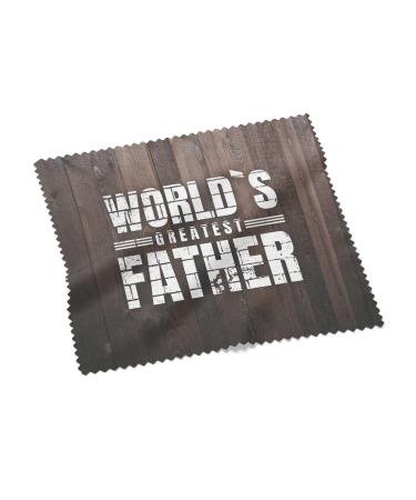 Urban Backwoods World's Greatest Father Microfiber Cloth - Glasses Cleaning Cloth