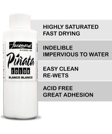Pinata White Alcohol Ink 4fl oz - Made in USA - Works Great with Resin and Yupo - Bundle with Moshify 20 mL Applicator Bottle - Buy Online on GoSupps.com