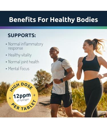 Invigorated Water Hydrogen Water Tablets with Magnesium - 12 PPM H2 Molecular Hydrogen Tablets for Drinking Water - Supports Energy Brain & Cognitive Health - Non-GMO (60 Servings Unflavored) Unflavored 1 Count (Pack of  - Buy Online on GoSupps.com