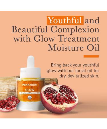 Pranarom Glow Treatment Moisture Oil - 100% Pure & Natural Essential Oil (1oz) - Buy Online on GoSupps.com