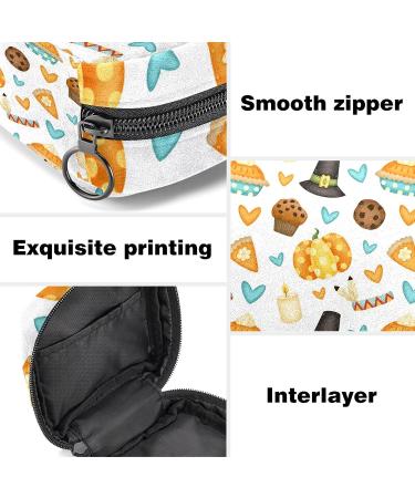 Thanksgiving Dessert Sanitary Napkin Storage Bag Feminine Product Pouches Portable Period Kit Bag Menstruation First Period Bag for Women Teen Girls Ladies Menstrual Cup Pouch Tampon Bags Color 1 - Buy Online on GoSupps.com