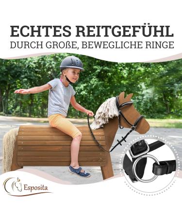 Esposita Bitless Bridle for Wooden Horses - Small Black | International Shipping Available - Buy Online on GoSupps.com