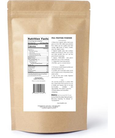 Certified Organic US Grown Pea Protein I 80% I Batch Tested for Heavy Metals I 1 LBS I Packaged Daily - Buy Online on GoSupps.com