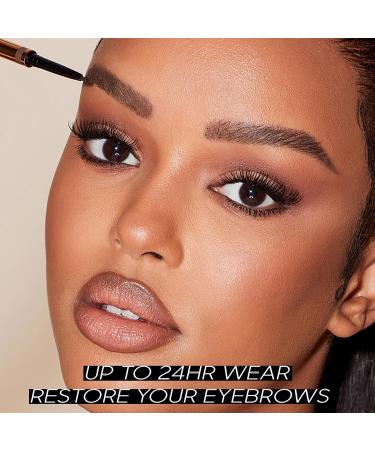 Shop Waterproof Brown Eyebrow Pencil - Long-Lasting & Smudge-Proof Makeup with Multi-Function Brush for Natural Brows - Buy Online on GoSupps.com