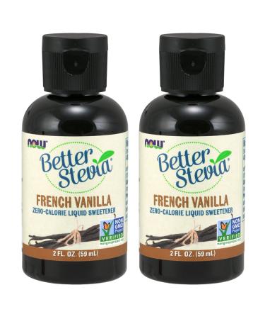 Now Foods Better Stevia Zero-Calorie Liquid Sweetener French Vanilla 2 fl oz (59 ml)