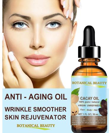 Botanical Beauty CACAY OIL 100% Pure Natural Virgin Unrefined Cold-Pressed Carrier Oil WILD GROW 0.5 Fl Oz 15 ml For Face Skin Body Hair. Anti Wrinkle Face Oil Natural Retinol Vitamin A Vitamin E - Buy Online on GoSupps.com