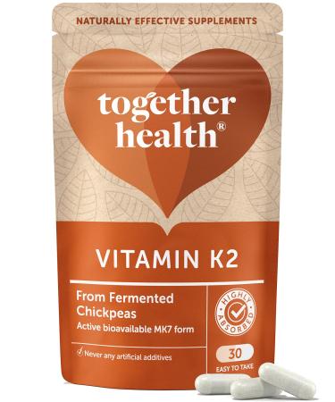 Vitamin K2 Together Health Vitamin K2 from Fermented Chickpeas Highly Biologically Active MK7 Form Vegan Friendly Made in The UK 90 Vegecaps 3