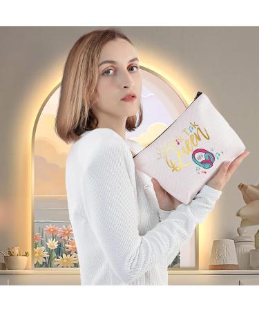 LEVLO Funny TikTok Cosmetic Bag - Perfect Gift for TikTok Fans | TikTok Queen Makeup Zipper Bag for Women & Girls - Buy Online on GoSupps.com