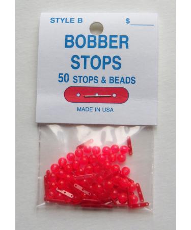 JS Bobber Stops and Beads - Three Hole - 50 Per Pack - Stops & Beads