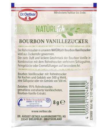 Dr. Oetker Bourbon Vanilla Sugar (3 x 8g) - Aromatic Bourbon Vanilla Extract for Delicious Desserts - Buy Online on GoSupps.com