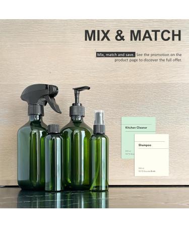 5x100ml Recycled Plastic Travel Spray Bottles - BPA-Free Refillable Containers for Toiletries & Cosmetics - Ideal for Hand Luggage - Buy Online on GoSupps.com
