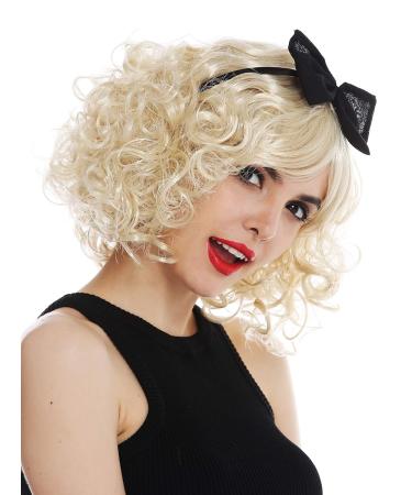 WIG ME UP 61905-FR87A | Cute Blonde Curly Wig with Headband | 50s 60s Retro Look | Perfect for Carnival & Parties - Buy Online on GoSupps.com