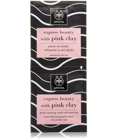 Apivita Face mask with pink clay gentle cleansing