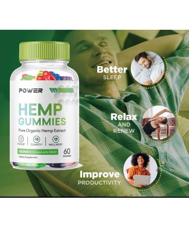 Power Gummies Power Hemp Blue Bear - Multivitamin Supplement (120 Gummies) - Buy Online on GoSupps.com