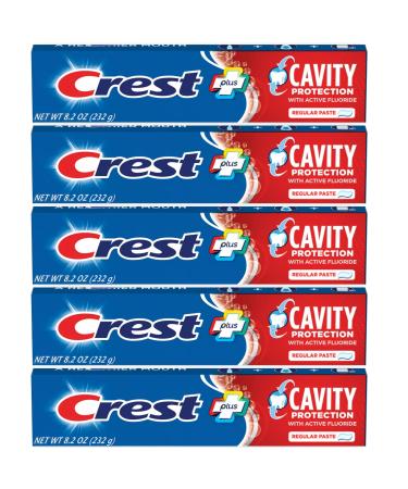 Crest Cavity Protection Toothpaste Regular - 8.2 oz Pack of 5