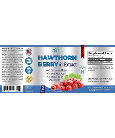 YUMMYVITE Hawthorn Berry 4:1 Extract Capsules - Immune System Support & Super Antioxidant - Buy Online on GoSupps.com