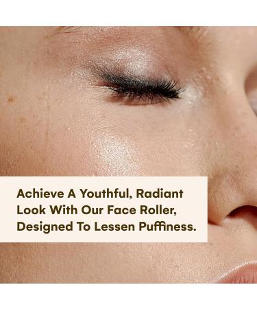 PURAVA Pino Aesthetic Ice Face Roller - Reduce Skin Irritation & Puffiness | Face Massager for All Skin Types | Green & White Face Sculpting Tool - Shop Now - Buy Online on GoSupps.com