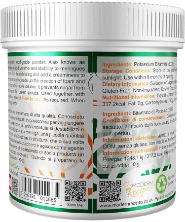 Premium Quality Cream of Tartar for Vegans | Non-GMO, Gluten-Free (250g) - Buy Online on GoSupps.com