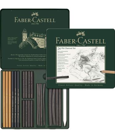Faber-Castel 24 Piece Pitt Charcoal Set Set of 24 - Buy Online on GoSupps.com