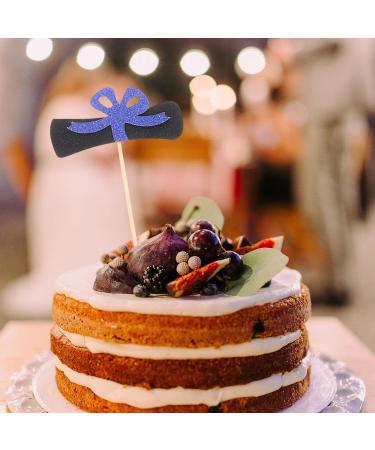 PRETYZOOM 12pcs 2024 Graduation Season Cake Insert Top Hat Cake Decoration Flag Dessert Wood - Buy Online on GoSupps.com