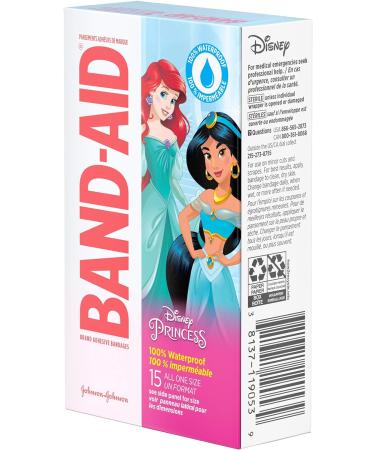 Band-Aid Disney Princess Bandages - 15 Count - Buy Online on GoSupps.com