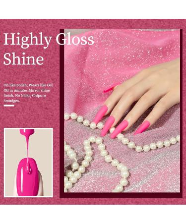 MAYCHAO 15ML Hot Pink Gel Nail Polish - Soak Off UV LED Nail Gel for Manicure Salon & DIY - 0.5 OZ - Buy Online on GoSupps.com