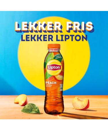 Unilever Lipton Peach Ice Tea refreshing ice tea 12 x 500 ml Value pack - Buy Online on GoSupps.com