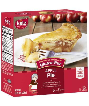 Katz Gluten Free Personal Size Apple Pie | Dairy Free, Nut Free, Soy Free, Gluten Free | Kosher (1 Pack of 1 Pie, 11.5 Ounce) Apple 11.5 Ounce (Pack of 1)