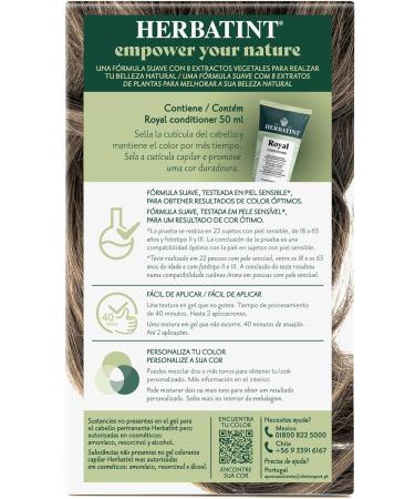  Herbatint Herbatint 6N Dark Blonde Permanent Hair Color Gel 170ml Ammonia Free 100% Grey Coverage For Sensitive Skin With 8 Organic Natural Extracts - Buy Online on GoSupps.com