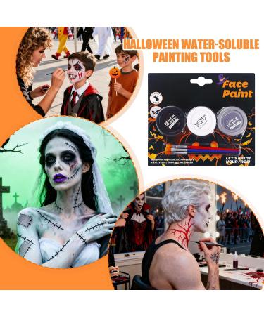 Adult Body Paint - Washable Makeup Cream | 3 Colors of Party Makeup - For Cosplay Gothic Parties and Costumes for Adult Women - Buy Online on GoSupps.com