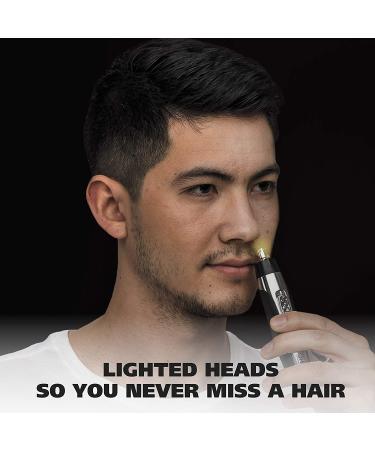 Wahl Lithium Powered Lighted Trimmer Model 5546-400 - Painless Nose, Ear, Brow & Facial Hair Detail Personal Trimmer - Buy Online on GoSupps.com