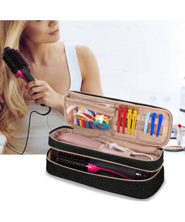 Hair Dryer Travel Bag Double Layer Travel Carrying Organizer Bag Travel Organizer Case with Interior Pockets Portable Dryer Case Hair Dryer Bag for Flat Irons Straighteners Curling Iron - Buy Online on GoSupps.com