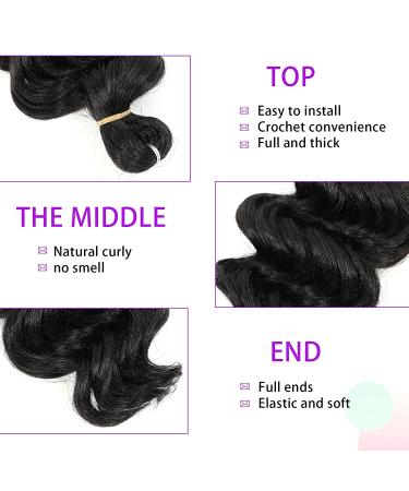 Ocean Wave Crochet Hair 9 Inch (Pack of 8) 1B - Synthetic Braiding Extensions for Black Women - Buy Online on GoSupps.com