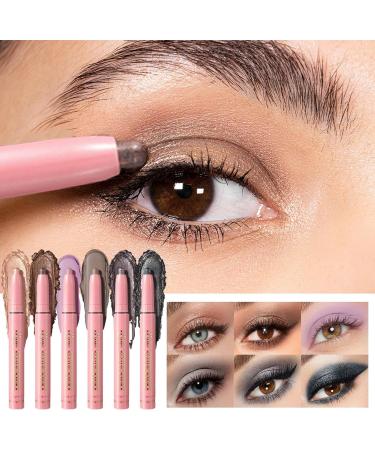 zwxqe Eyeshadow Stick Eye Brightener Stick Shiny Pigmented Eye Shadow Smudge proof Makeup Tool Beauty Gift for Daughter Coworkers Girls Friends Family and Everyday Quick Look - Buy Online on GoSupps.com