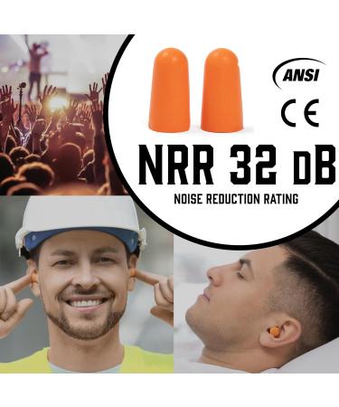 Klarny Outdoors Soft Foam Ear Plugs - 200 Pairs 32dB Noise Reduction for Sleeping Concerts & Work - Buy Online on GoSupps.com