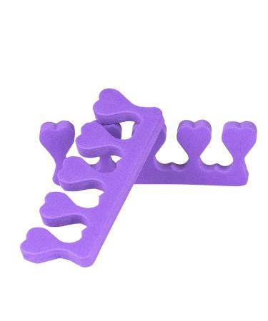 Finger & Toe Separator Set - 10 Pairs (20 Pieces) for Nail Art & Pedicure | Purple Nail & Toenail Spreader - Buy Online on GoSupps.com