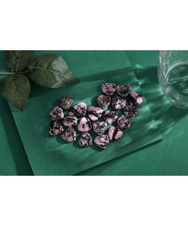 XIANNVXI 20 Pcs Blackline Redstone Crystal Heart Stones - Natural Healing Gemstones for Meditation and Energy Balancing - Reiki Crystal Gifts - Buy Online on GoSupps.com