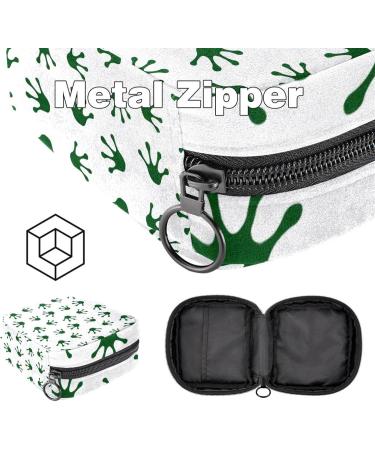 Women Frog Paw Print Napkin Storage Bag | Portable Zippered Pouch for Teen Girls & Ladies - Perfect for Travel & Home - Buy Online on GoSupps.com