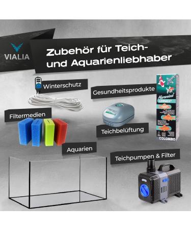VIALIA PVC Ball Tap 50mm - Double Union Buffer Shut-Off Perfect for Pool & Pond Construction | Durable Adhesive & Screw Connections - Buy Online on GoSupps.com
