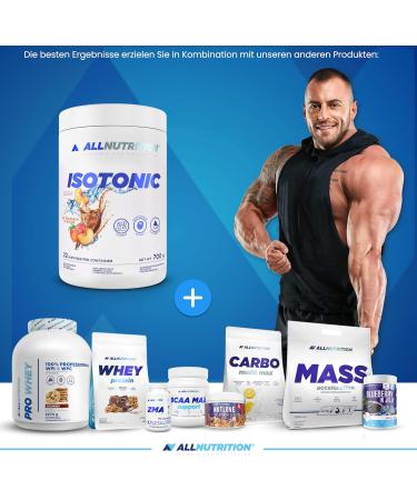 All-Nutrition Isotonic Beverage Concentrate - Hydrating Powder for Endurance & Relaxation - Peach Flavor - 700g (1 Pack) - Ideal for Post-Workout Recovery - Buy Online on GoSupps.com