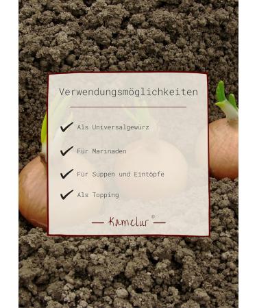  Kamelur 250 g organic onion dried and ground - high quality organic onion powder no additives - in biodegradable packaging - Buy Online on GoSupps.com