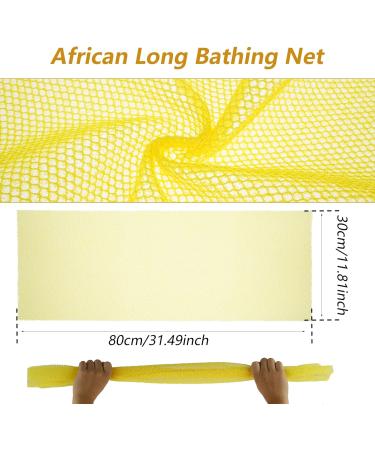 Net Long Bath Sponge - Exfoliating Shower Scrubber & Foam Lather Towel for Fluffy Skin Smoothing Daily Use - Buy Online on GoSupps.com