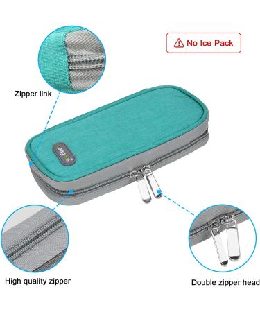 YOUSHARES Insulin Travel Case - Insulin Cooler Bag for Diabetic Supplies (Green) - Buy Online on GoSupps.com