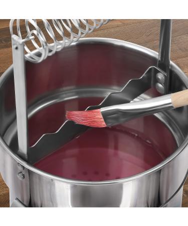 Kurtzy Stainless Steel Paint Brush Cleaner - Portable Double Layer Artist Washer with Leak Proof Design and Removable Filter Screen - Ideal for Oil Art Painting - Buy Online on GoSupps.com
