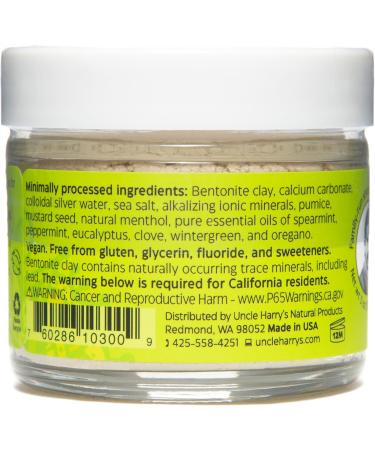 Uncle Harry's Spearmint Toothpaste for Sensitive Teeth | Natural Fluoride-Free & SLS-Free | Freshens Breath & Promotes Enamel - Buy Online on GoSupps.com