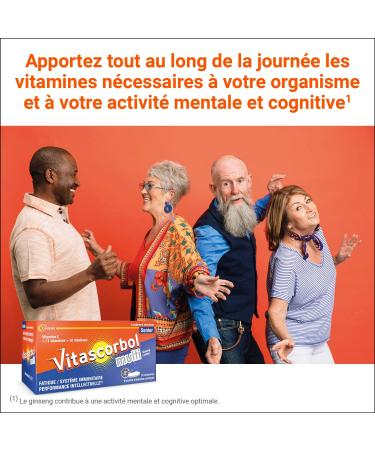 VITASCORBOL - Senior Vitamin C Supplement - Fatigue Immune System - 30 Day Program - 30 Trilayer Prolonged Release Tablets - Buy Online on GoSupps.com