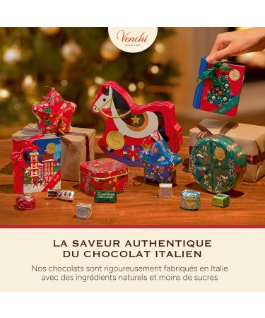 Venchi Grande Bo te de No l en m tal avec assortiment de chocolats et Chocoviar Stracciatella avec Nibs de Cacao et Cr me dition Limit e 400 g Sans Gluten Sans Colorants Id e Cadeau de No l - Buy Online on GoSupps.com