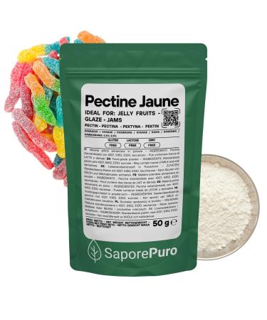 SaporePuro Pectine Jaune 50 g G lifiant Naturel Haut Pouvoir G lifiant pour Confitures et Gel es SANS GLUTEN
